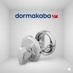 DORMAKABA apyrakčių komplektas ovaliam cilindrui, chromas