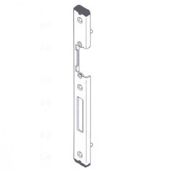 Strike Plate, White Zinc