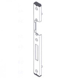 Strike Plate, White Zinc