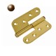 Plieninis vyris 100x80x3 mm, kairysis, bronza