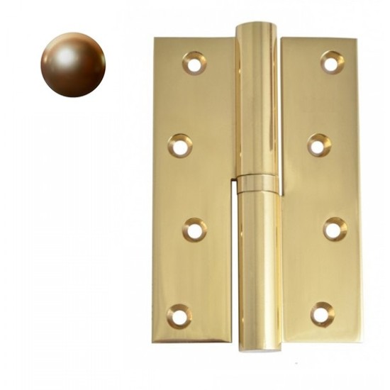 Plieninis vyris 100x82x2,5 mm, dešinė, bronzinė