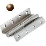 Plieninis vyris 100x55x2,5 mm, kairė, bronza