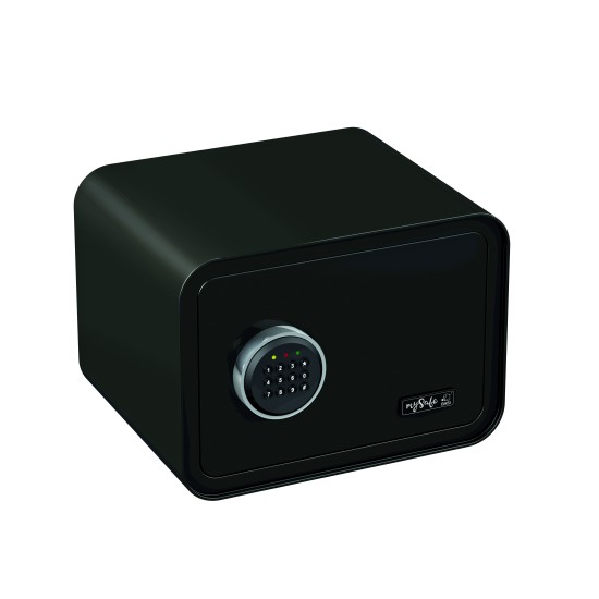 mySafe 350 ELBuitinis seifas su elektronine spyna, juoda. 250x350x280mm