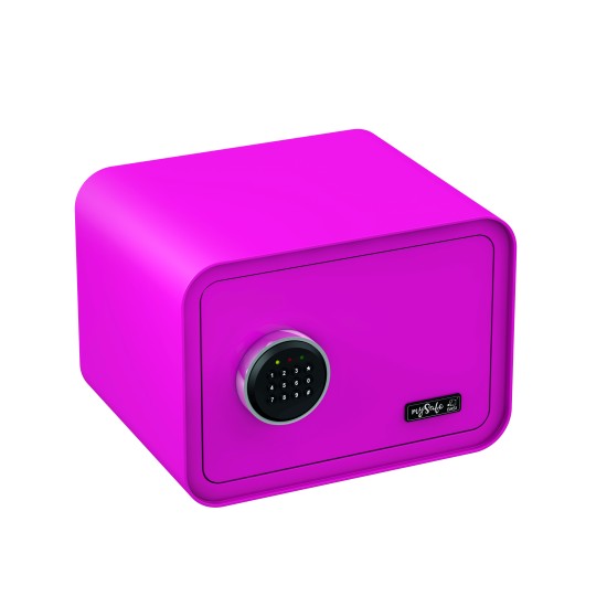 mySafe 350 ELBuitinis seifas su elektronine spyna, rožinė 250x350x280mm
