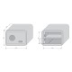 mySafe 350 ELBuitinis seifas su elektronine spyna, balta/mėlyna 250x350x280mm