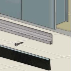 Šepetys durims 5x5mm su profiliu, 1 m, aukštis 60 mm