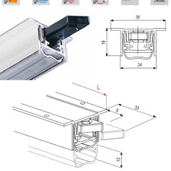 Priešgaisrinių durų slenkstis metalinėms durims 800mm