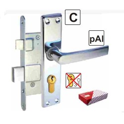 ZV45 cinkuotas korpusas, poliruotos rankenos, chromuotos apdailos, be cilindro mechanizmo