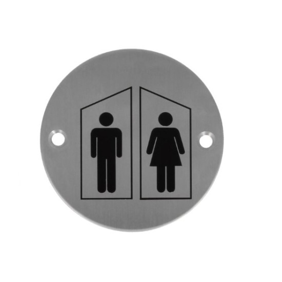 Durų plokštelė su užrašu WC